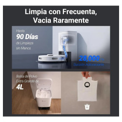 Aspiradora inteligente EZVIZ RE4 Plus con torre de llenado y trapeador