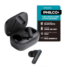 Auricular Philco TWS bluetooth recargable  94AP15TWSB negro