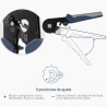 Pinza crimpeadora BREMEN para terminales TIFF 0,25 a 10 mm2