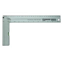 Escuadra de aluminio LUSQTOFF 350 mm nivel de burbuja L7012