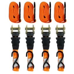 Cinta de amarre con criquet LUSQTOFF 700kg x 4 unidades L1412