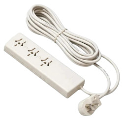 RICHI PROLONGADOR MULTINORMA 3 TOMAS 1.5MTS CABLE 3X0.75 MARFIL