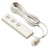RICHI PROLONGADOR MULTINORMA 3 TOMAS 1.5MTS CABLE 3X0.75 MARFIL