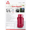 Termo eléctrico ULTRACOMB TE-4000R 1 litro 1000W acero inoxidable magenta