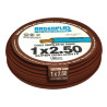 Cable unipolar ARGENPLAS 2,5mm2 marron CLASE 4 IRAM 2183 rollo