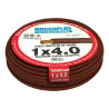 Cable unipolar ARGENPLAS 4,0mm2 marron CLASE 4 IRAM 2183 rollo