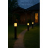 Farol F.W. cuadrada para 1 luz E27 50cm negro