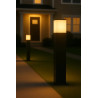 Farol F.W. cuadrada para 1 luz E27 50cm negro