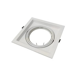Embutido MACROLED CARDANICO para 1 luz AR111 GU10 blanco con zócalo