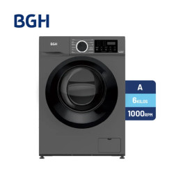 Lavarropas automático BGH BWFE06S24AR inverter 6KG 1000RPM carga frontal Silver OUTLET
