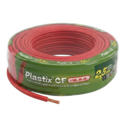 Cable unipolar IMSA 2,5mm2 rollo rojo CLASE 5 IRAM 2183