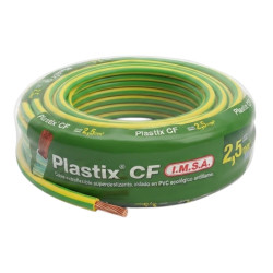 Cable unipolar IMSA 2,5mm2 rollo verde/amarillo CLASE 5 IRAM 2183