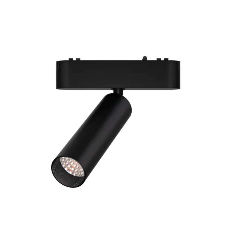 Cabezal móvil MACROLED SKYLINE para riel magnético DC48V 36º 7W 2700K dim negro