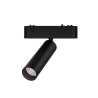 Cabezal móvil MACROLED SKYLINE para riel magnético DC48V 36º 7W 2700K dim negro