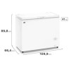 Freezer horizontal GAFA FGHI300B-L 280 litros inverter blanco