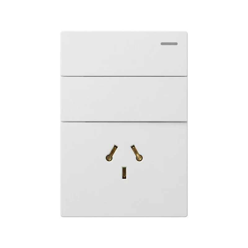 Llave MONACO 2 puntos y 1 toma combiando 10A 250vca blanco