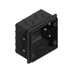 Caja SISTELECTRIC NERA embutir cuadrada negra