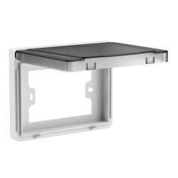 Caja MONACO con tapa exterior IP55 rectangular blanco