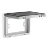 Caja MONACO con tapa exterior IP55 rectangular blanco