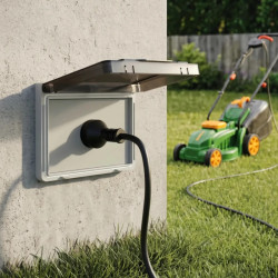 Caja MONACO con tapa exterior IP55 rectangular blanco