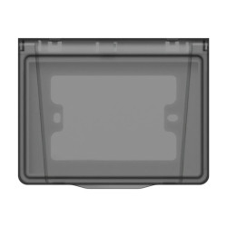 Caja MONACO con tapa exterior IP55 rectangular blanco