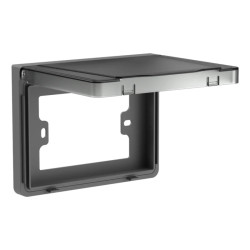 Caja MONACO con tapa exterior IP55 rectangular gris