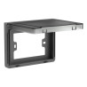 Caja MONACO con tapa exterior IP55 rectangular gris