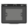 Caja MONACO con tapa exterior IP55 rectangular gris