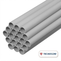 Caño rígido TECNOCOM pvc 22mm 7/8 3 metros 24 UNIDADES (Paquete cerrado)