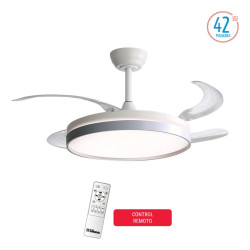 Ventilador de techo LILIANA VTHS603R retráctil 42'' 110W 285 RPM 4 paletas luz led