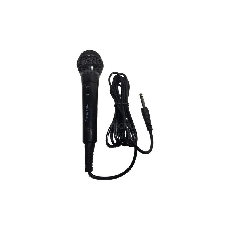 Micrófono Dinámico para Karaoke y PC con Cable 2.5m Netmak NM-MC7