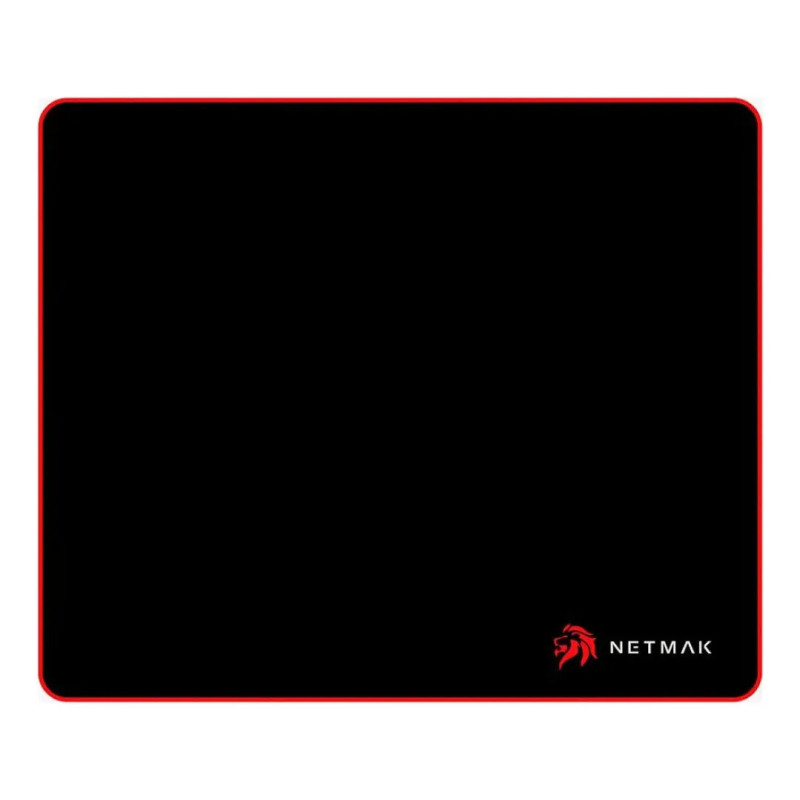 Pad Mouse Gamer Borde Cosido Rojo 30x25 cm Netmak NM-MP752
