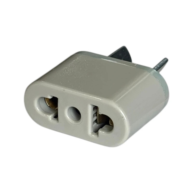 Ficha adaptadora MIG con salida perno chato blanco