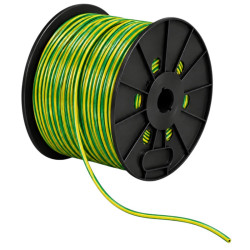 Cable unipolar COBRHIL 1,5mm2 bobina verde amarillo CLASE 4 IRAM 2183
