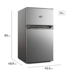 Heladera Bajo Mesada GAFA HGMDP1P con freezer 85 Litros Plata