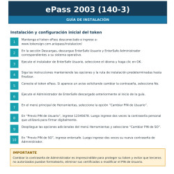 DISPOSITIVO PARA FIRMA DIGITAL mTOKEN ePASS 2003 FIPS140-3 NIVEL 3