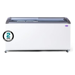 Freezer Exhibidor INELRO FIH550PIPLUS luz led vidrio curvo 455 Litros blanco OUTLET