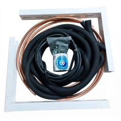 Kit de instalación de Aire acondicionado x 3m 1/4'' y 3/8'' con mensula