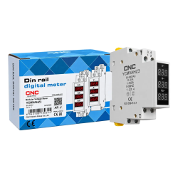 Medidor Digital CNC para Riel Din Trifasico Ampere, Voltaje y Frecuencia