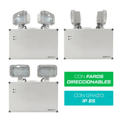 Luz de emergencia GAMASONIC estanca IP65 10W autonomía 2.5hs