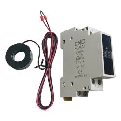 Medidor Digital CNC para Riel Din Monofásico Ampere