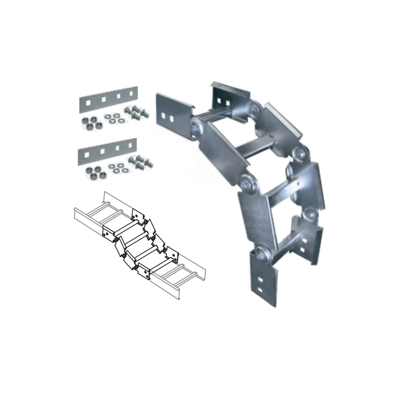 Curva vertical BASICA articulada tipo escalera ala 64 de 300mm