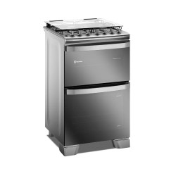 Cocina ELECTROLUX F4EDM multigas doble horno 56cm 4 hornallas acero inoxidable