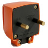 Ficha industrial 2 x 16a con salida lateral