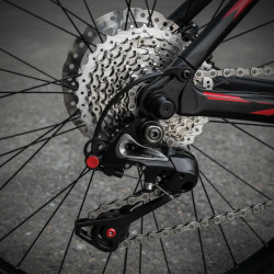 Bicicleta GRAVITY Glock MTB rodado 29 talle M/L aluminio gris/rojo