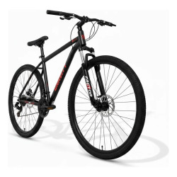 Bicicleta GRAVITY Glock MTB rodado 29 talle M/L aluminio gris/rojo