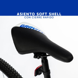 Bicicleta GRAVITY Benz MTB rodado 29 talle M/L aluminio Blanco/Azul