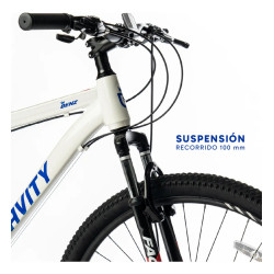 Bicicleta GRAVITY Benz MTB rodado 29 talle M/L aluminio Blanco/Azul