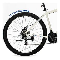 Bicicleta GRAVITY Benz MTB rodado 29 talle M/L aluminio Blanco/Azul