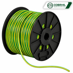 Cable unipolar COBRHIL 6,0mm2 bobina verde amarillo CLASE 4 IRAM 2183